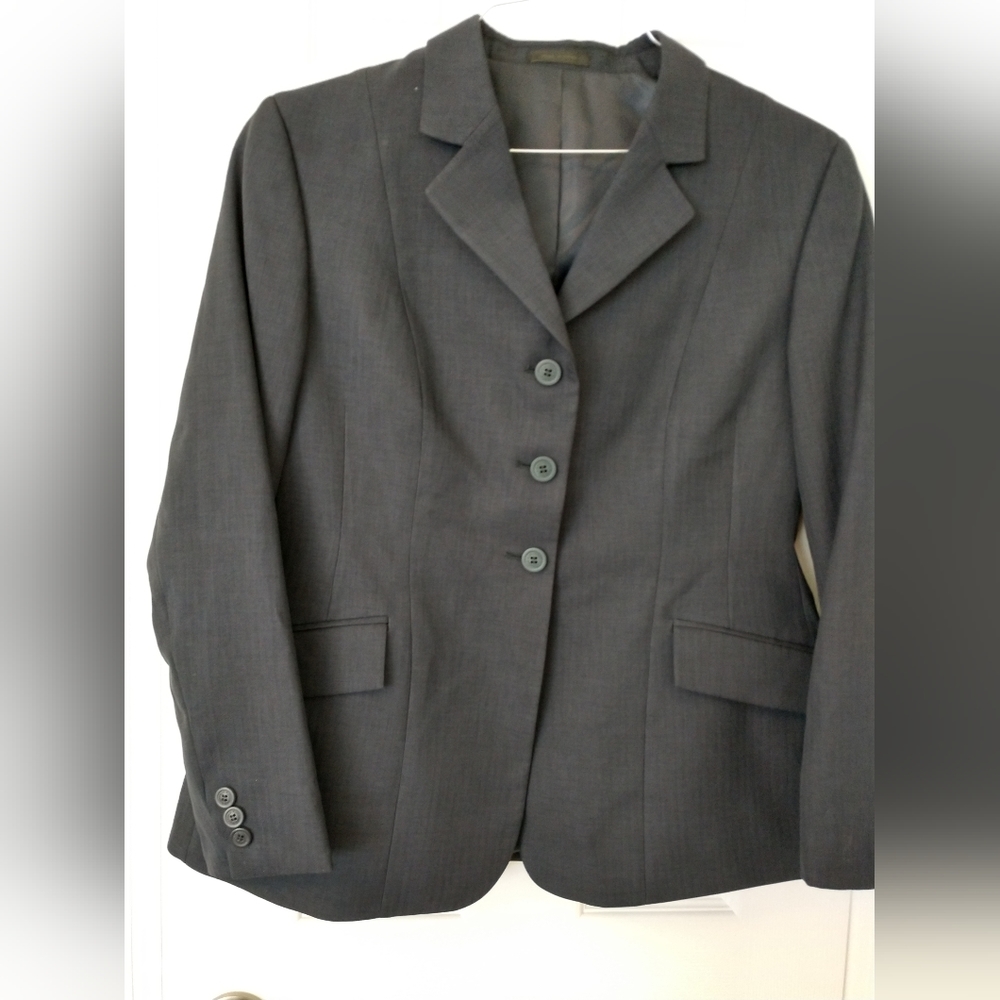 R.J. Classics Equestrian Show Jacket/Coat Navy Blue Herringbone